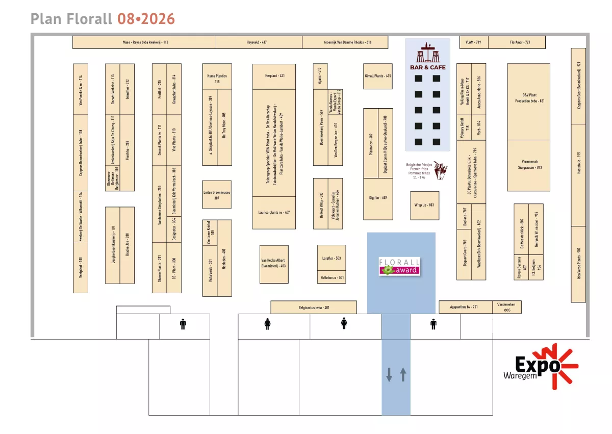 Beursplan najaarsbeurs 25/08/2026